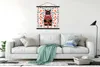 MuchoWow® Textilposter Matrjoschka - Blumen - Katze 120x120 Produktbild-Vorschau 3