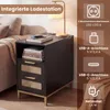 Table d'appoint COSTWAY avec station de recharge, table de Voir les images du produit 5