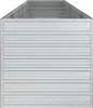 vidaXL Garten-Hochbeet 400x80x77 cm Verzinkter Stahl Silber Produktbild-Vorschau 5