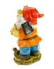 Gartenzwerg mit Axt und Eichhörnchen 28 cm Gnom Figur Produktbild-Vorschau 3