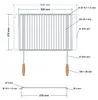 DEOS Verstellbarer Grillrost aus Edelstahl 55–65 × 37 cm Produktbild-Vorschau 11