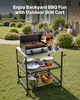 SucceBuy Chariot barbecue d'extérieur 80 x 61 cm Voir les images du produit 2