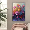 MuchoWow® - Leinwandbilder - Blumen - Lila - Farbenfroh - Produktbild-Vorschau 2