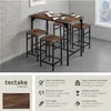 Ensemble table de bistrot EDINBURGH 1 table + 4 tabourets Voir les images du produit 2