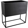VIVANNO Pflanztrog Fiberglas MAXI UP Kasten, Anthrazit matt Produktbild-Vorschau 1