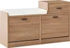 BELIANI Niedriger Schuhschrank Hellbraun Faserplatte mit 2 Produktbild-Vorschau 1