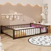 MODFU metalen kinderbed 140x200 met kleine schuifdeuren, Productafbeelding-voorbeeld 2