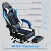 Yaheetech Gaming Stuhl mit Massagefunktion, ergonomischer Produktbild-Vorschau 5