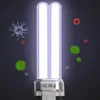 A UVC light bulb is shown with animated viruses and bacteria around it, suggesting its germicidal properties. Podgląd zdjęcia produktu