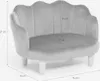 Fauteuil en forme de coquillage pour chiens et chats en Voir les images du produit 9