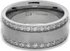 Ring aus Titan, silber-farbig mit glänzendem Produktbild-Vorschau 1