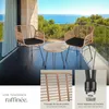 Salon de jardin en rotin Molfetta - marron naturel Voir les images du produit 4
