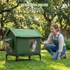 Katzenhaus wetterfest isoliert für Outdoor – 45 x 40 x 55 Produktbild-Vorschau 5