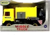 MIDDLE TRUCK Müllwagen gelb-schwarz im Schaukarton Produktbild-Vorschau 3