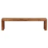 Ława do jadalni z litego drewna akacjowego 180 x 45 x 35 cm Podgląd zdjęcia produktu 5