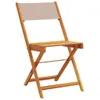 vidaXL 3-tlg. Bistro-Set Taupe Stoff und Massivholz Produktbild-Vorschau 3