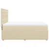 Möbel Boxspringbett mit Matratze Creme 140x200 cm Stoff - Produktbild-Vorschau 5
