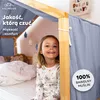 Baldachim do łóżka domku 135x320 cm niebieski bez złotej Podgląd zdjęcia produktu 2