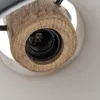 Lindby Hängeleuchte Trebale, E27, Ø 28 cm, 3-flammig, Holz Produktbild-Vorschau 8