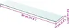 A transparent glass shelf with dimensions indicated. Anteprima dell’immagine prodotto