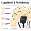 Solar Lichterkette 30 LED Lampions warmweiß – 6,5 m Garten Produktbild-Vorschau 3