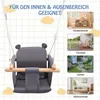 A collage showing a baby swing and different locations where it can be used. Produktbild-Vorschau