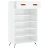 vidaXL Armadio per scarpe bianco lucido 60x35x105 cm in Anteprima dell’immagine prodotto 6