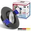 Maxkomfort 3er Set LED Einbaustrahler Schwarz - Schwenkbar Produktbild-Vorschau 7