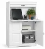 Sekretär Landhausstil weiß mdf Schreibtisch 78 x 36 x 124 Produktbild-Vorschau 4