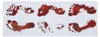 Bloedsporen stickers - Halloween decoratie Productafbeelding-voorbeeld 7