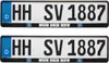 HSV Kennzeichenverstärker Nur der HSV 2er-Set Produktbild-Vorschau 1