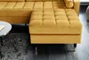 riess-ambiente Design Hocker COZY VELVET 80cm senfgelb gold Produktbild-Vorschau 5