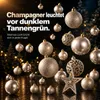 Weihnachtskugeln Set ONBEST Champagner 128-teilig – Produktbild-Vorschau 4