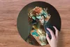 MuchoWow® Mauspad Mousepad Frau - Blumen - Orange - Porträt Produktbild-Vorschau 3