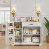 BEALIFE Kuchyňský bufet 105x40x85 cm | 3 dvířka a 1 zásuvka Náhled obrázku produktu 1