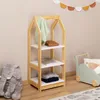 Kinder Regal SALLY Hausform, natur/weiß - Montessori  Produktbild-Vorschau 1