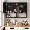 Armoire de salle de bain COSTWAY, meuble mural avec Voir les images du produit 9