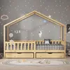 ML-Design dětská postel domeček postel 90x200 cm přírodní Náhled obrázku produktu 8