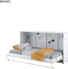 Schrankbett 90 x 200 Horizontal CP-06 Weiß Matt LENART Produktbild-Vorschau 5