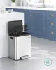 SONGMICS Mülleimer Küche, Mülltrennsystem 2x15L, 2 Produktbild-Vorschau 4