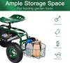 Gartenwagen Scooter mit Ablagekorb & Tablett, Rollender Produktbild-Vorschau 4