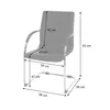 A diagram of a chair with dimensions indicated by lines and text. Náhled obrázku produktu