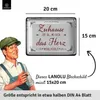 LANOLU Retro Blechschild ZUHAUSE, Geschenk zum Einzug, Produktbild-Vorschau 3