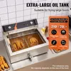 A commercial deep fryer with food being cooked inside, with marketing text and graphics overlaid. Anteprima dell’immagine prodotto