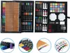 A large art set for children is displayed in an open case, with various art supplies neatly organized within. The set includes colored pencils, markers, oil pastels, watercolors, paint tubes, brushes, and other accessories. The bottom of the image shows cl Podgląd zdjęcia produktu