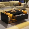 Merax 100x50x31cm Table basse, Table de salon réglable en Voir les images du produit 7