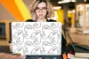 MuchoWow® Laptop Aufkleber Sticker Cover Strichzeichnungen Produktbild-Vorschau 5