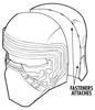 Kylo Ren Maske Star Wars Helm schwarz-silber - Produktbild-Vorschau 7