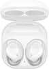 A pair of white Samsung Galaxy Buds FE wireless earbuds are shown inside their open white charging case. Produktbild-Vorschau