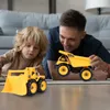 Malplay camion set rimorchio con 2 veicoli da costruzione Anteprima dell’immagine prodotto 6